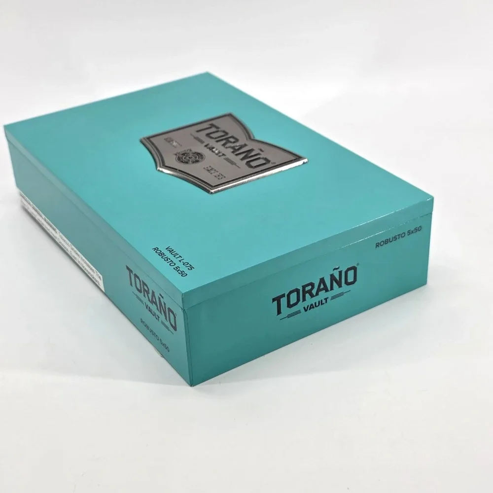 Torano Vault Cigar Box Vault C-033 Robusto Teal Blue Empty